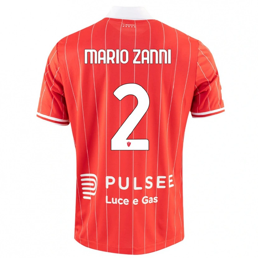 Danxen Herren Mario Zanni #2 Rot Weiß Heimtrikot Trikot 2025/26 T-Shirt Österreich