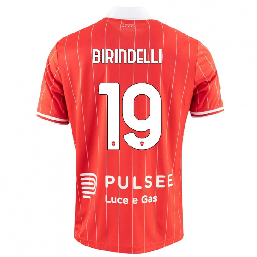 Danxen Herren Samuele Birindelli #19 Rot Weiß Heimtrikot Trikot 2025/26 T-Shirt Österreich