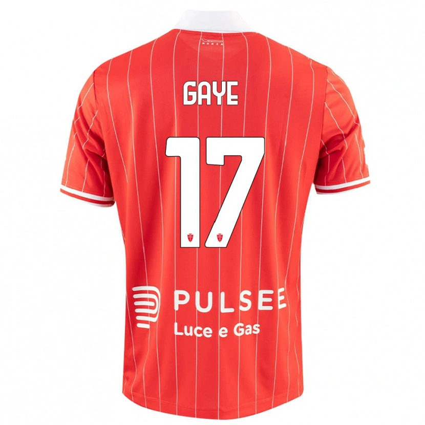 Danxen Herren Mamadou Gaye #17 Rot Weiß Heimtrikot Trikot 2025/26 T-Shirt Österreich