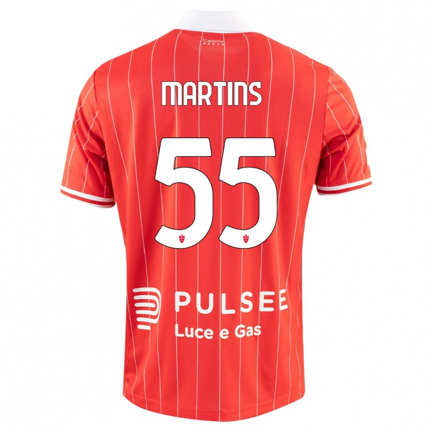 Danxen Herren Kevin Martins #55 Rot Weiß Heimtrikot Trikot 2025/26 T-Shirt Österreich