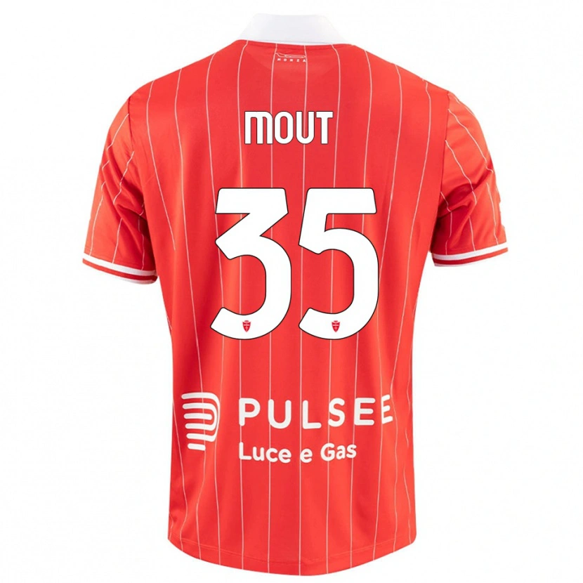 Danxen Herren Mathis Mout #35 Rot Weiß Heimtrikot Trikot 2025/26 T-Shirt Österreich
