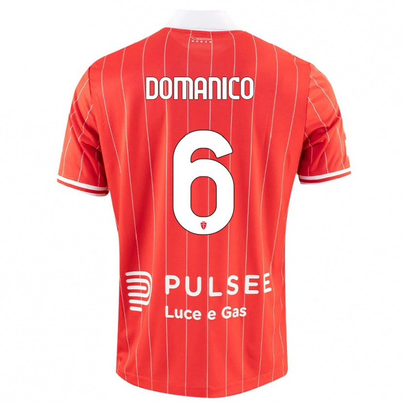 Danxen Herren Saverio Domanico #6 Rot Weiß Heimtrikot Trikot 2025/26 T-Shirt Österreich