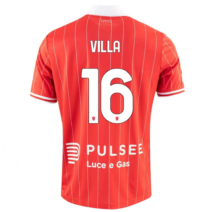 Danxen Herren Manuel Villa #16 Rot Weiß Heimtrikot Trikot 2025/26 T-Shirt Österreich