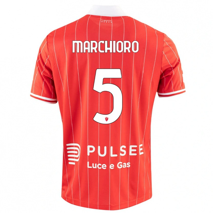 Danxen Herren Lorenzo Marchioro #5 Rot Weiß Heimtrikot Trikot 2025/26 T-Shirt Österreich