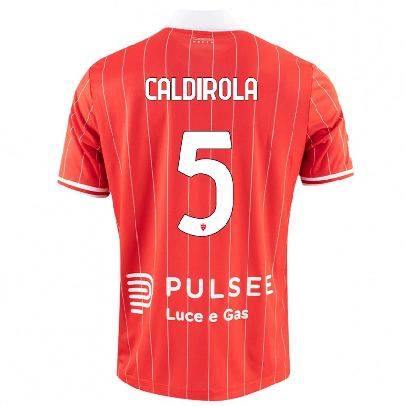 Danxen Herren Luca Caldirola #5 Rot Weiß Heimtrikot Trikot 2025/26 T-Shirt Österreich