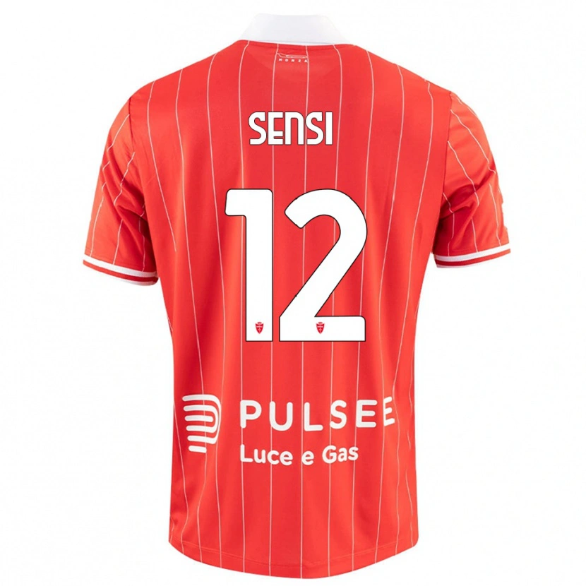 Danxen Herren Stefano Sensi #12 Rot Weiß Heimtrikot Trikot 2025/26 T-Shirt Österreich