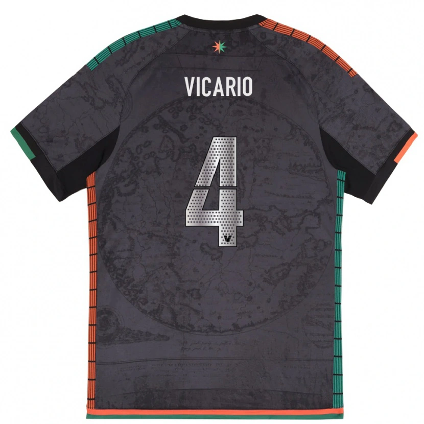 Danxen Herren Brando Vicario #4 Dunkelgrau Heimtrikot Trikot 2025/26 T-Shirt Österreich