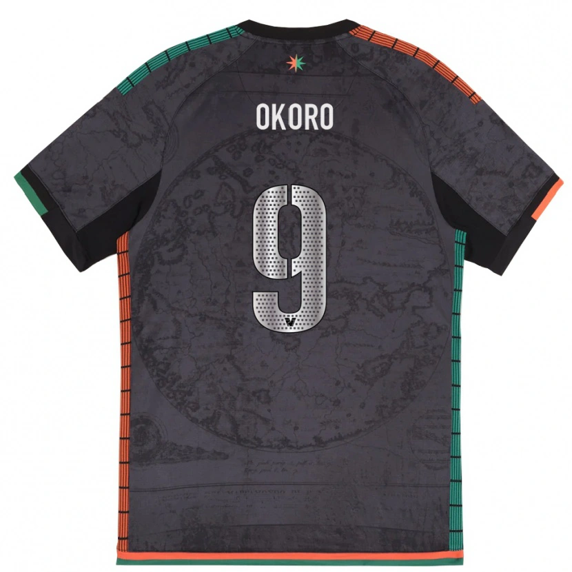 Danxen Herren Alvin Okoro #9 Dunkelgrau Heimtrikot Trikot 2025/26 T-Shirt Österreich