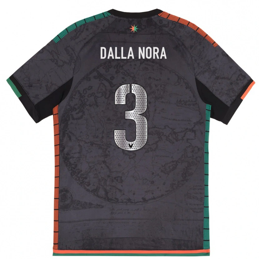 Danxen Herren Edoardo Dalla Nora #3 Dunkelgrau Heimtrikot Trikot 2025/26 T-Shirt Österreich