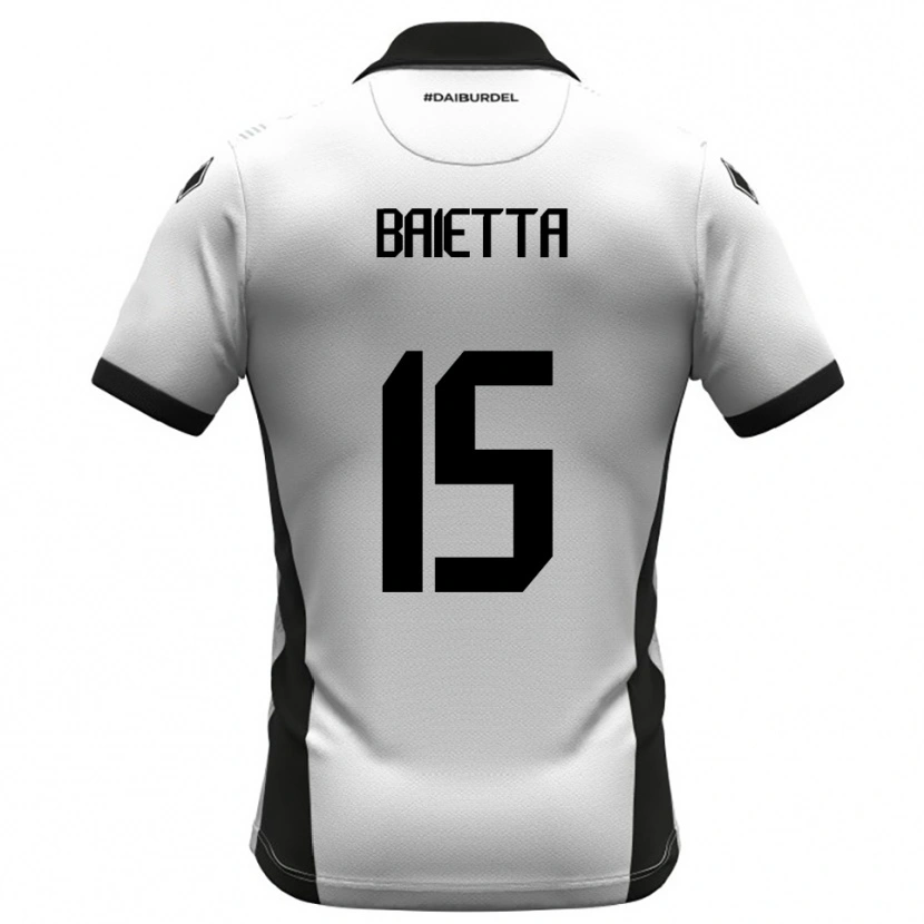 Danxen Herren Pietro Baietta #15 Weiß Schwarz Orange Heimtrikot Trikot 2025/26 T-Shirt Österreich
