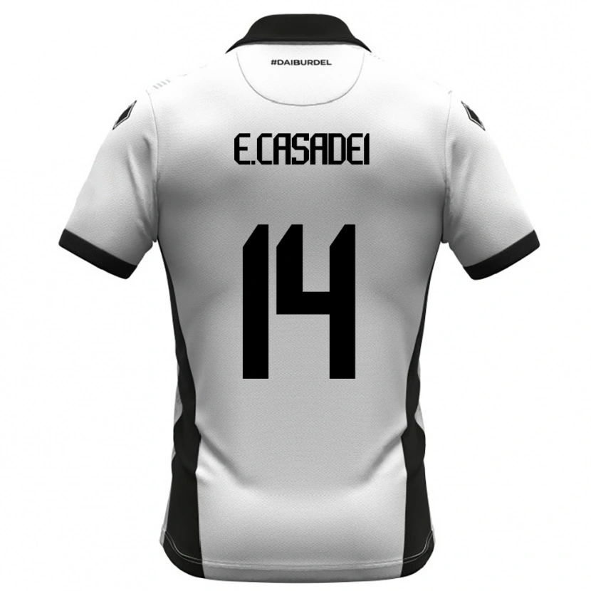 Danxen Herren Enea Casadei #14 Weiß Schwarz Orange Heimtrikot Trikot 2025/26 T-Shirt Österreich