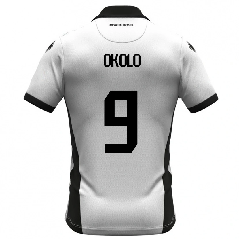 Danxen Herren Daniel Okolo #9 Weiß Schwarz Orange Heimtrikot Trikot 2025/26 T-Shirt Österreich
