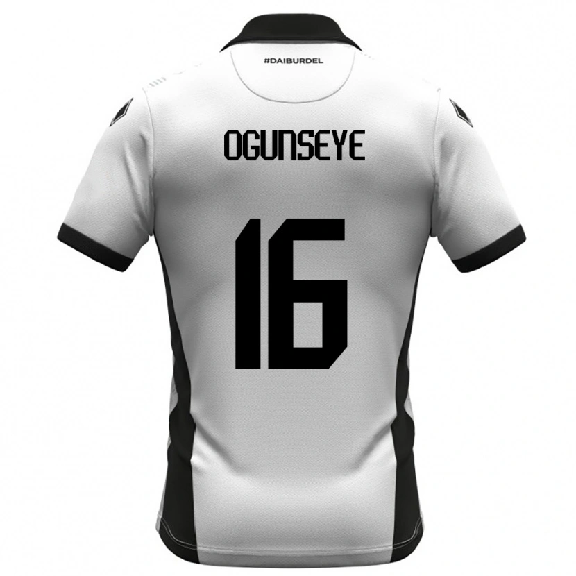 Danxen Herren Roberto Ogunseye #16 Weiß Schwarz Orange Heimtrikot Trikot 2025/26 T-Shirt Österreich