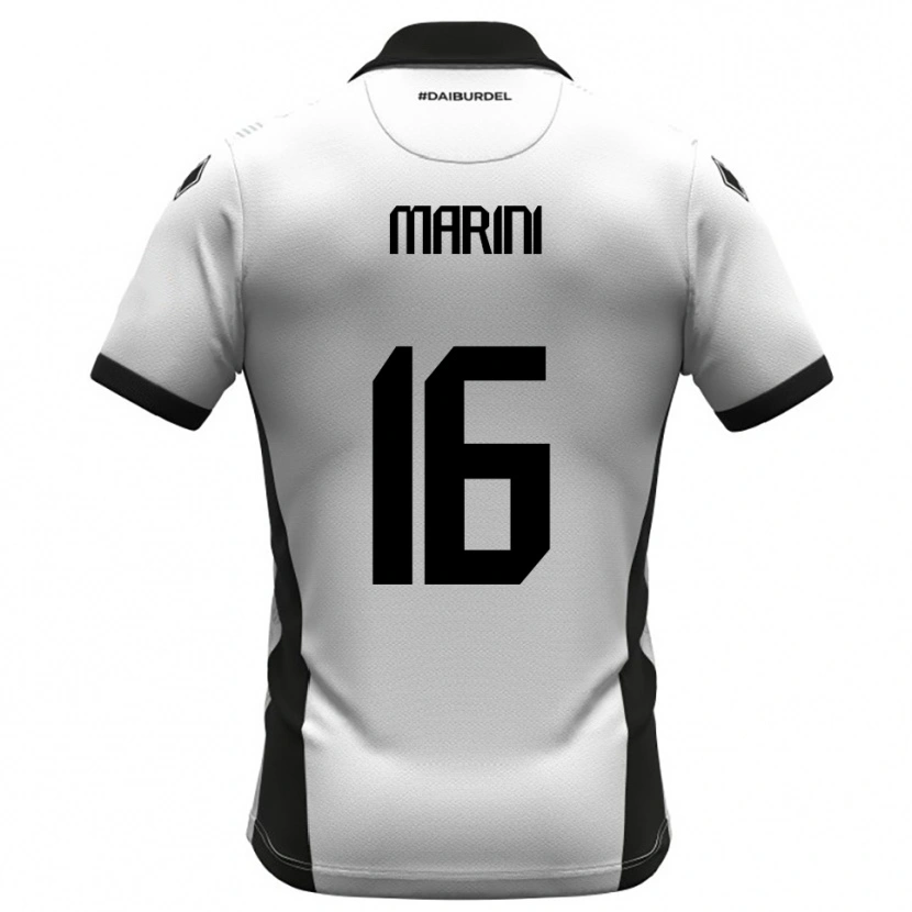 Danxen Herren David Marini #16 Weiß Schwarz Orange Heimtrikot Trikot 2025/26 T-Shirt Österreich