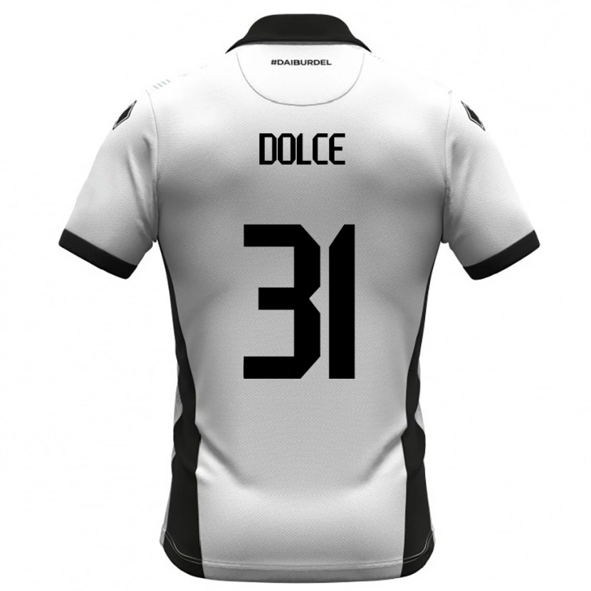 Danxen Herren Alessandro Dolce #31 Weiß Schwarz Orange Heimtrikot Trikot 2025/26 T-Shirt Österreich