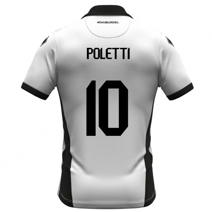 Danxen Herren Thomas Poletti #10 Weiß Schwarz Orange Heimtrikot Trikot 2025/26 T-Shirt Österreich