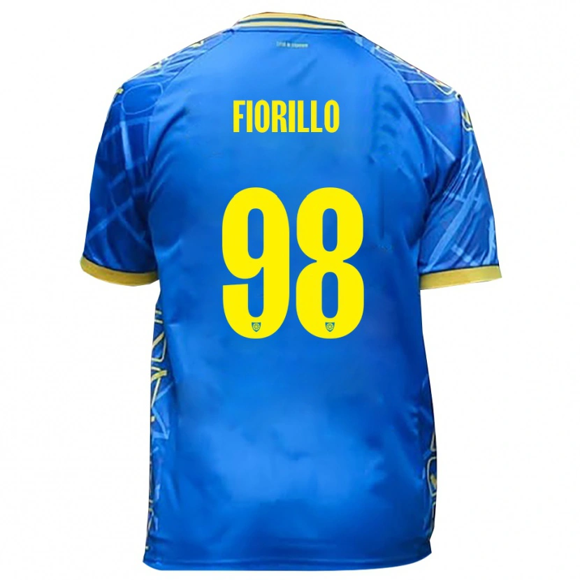 Danxen Herren Vincenzo Fiorillo #98 Himmelblau Gelb Heimtrikot Trikot 2025/26 T-Shirt Österreich