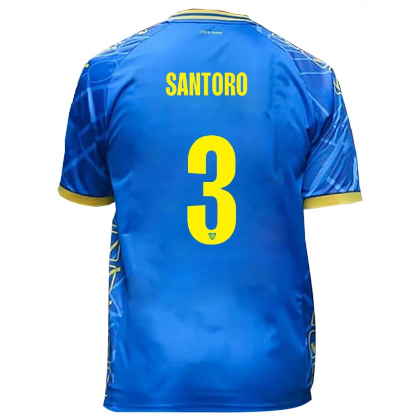Danxen Herren Albert Santoro #3 Himmelblau Gelb Heimtrikot Trikot 2025/26 T-Shirt Österreich