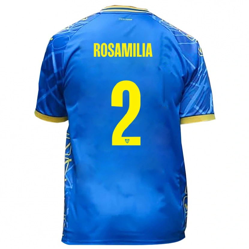 Danxen Herren Loris Rosamilia #2 Himmelblau Gelb Heimtrikot Trikot 2025/26 T-Shirt Österreich