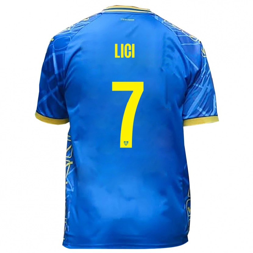 Danxen Herren Alessio Lici #7 Himmelblau Gelb Heimtrikot Trikot 2025/26 T-Shirt Österreich