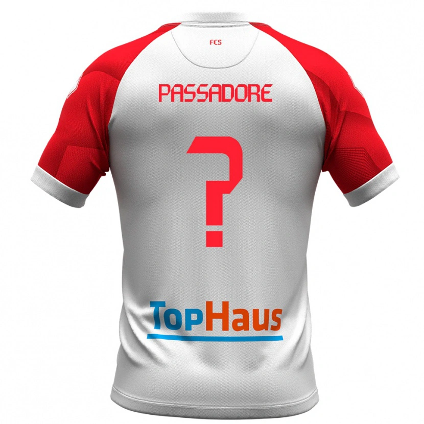 Danxen Herren Leonardo Passadore #0 Weiß Rot Heimtrikot Trikot 2025/26 T-Shirt Österreich