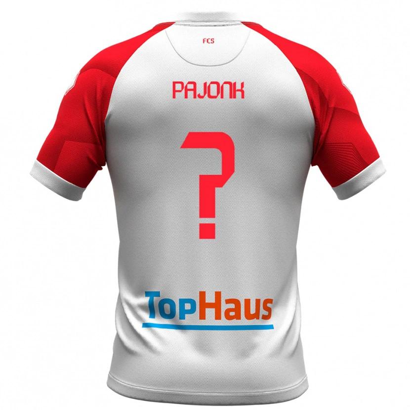 Danxen Herren Max Pajonk #0 Weiß Rot Heimtrikot Trikot 2025/26 T-Shirt Österreich