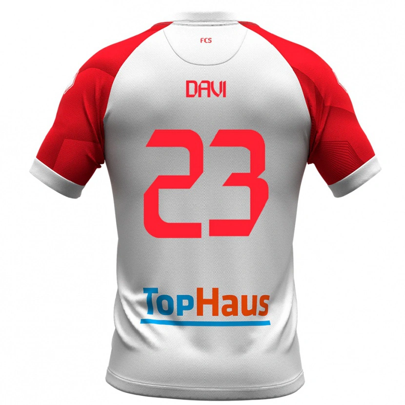 Danxen Herren Federico Davi #23 Weiß Rot Heimtrikot Trikot 2025/26 T-Shirt Österreich