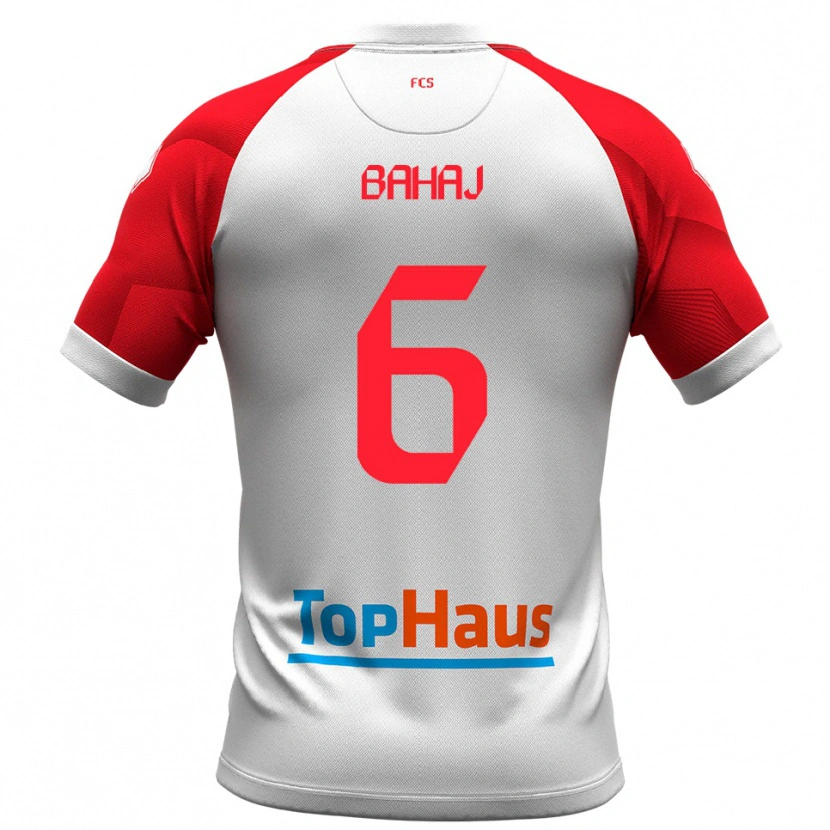 Danxen Herren Marlind Bahaj #6 Weiß Rot Heimtrikot Trikot 2025/26 T-Shirt Österreich