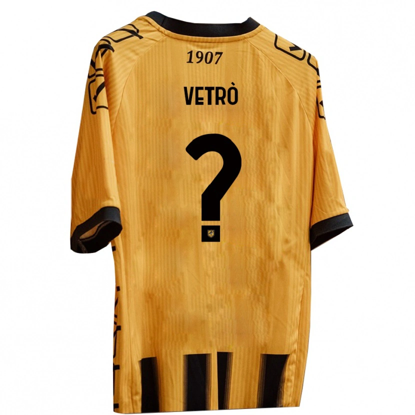 Danxen Herren Antonio Vetrò #0 Gelb Schwarz Heimtrikot Trikot 2025/26 T-Shirt Österreich