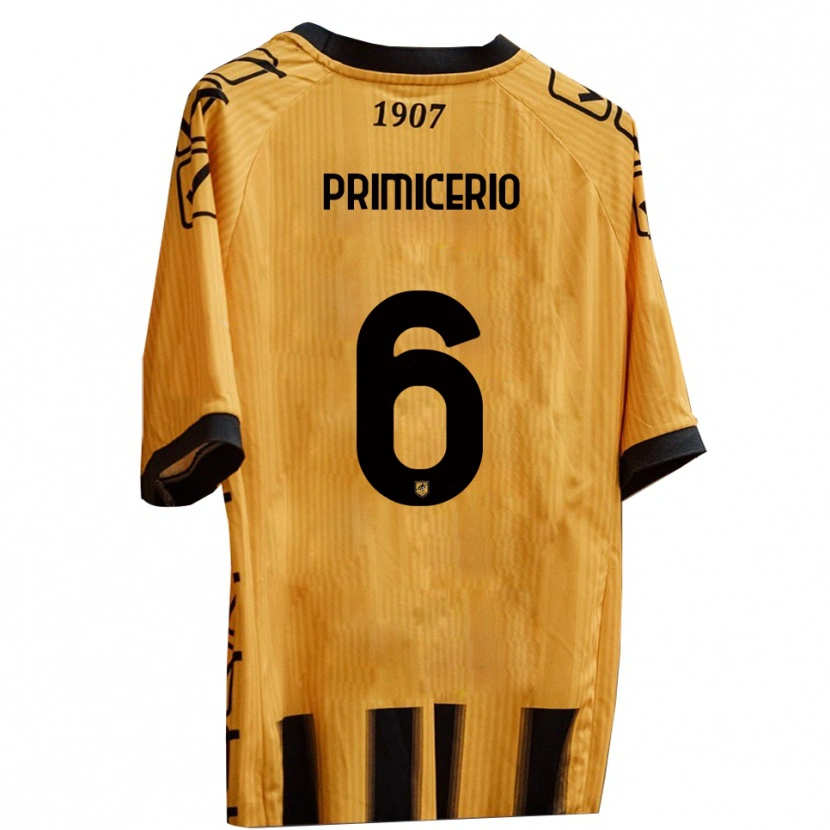 Danxen Herren Antonio Primicerio #6 Gelb Schwarz Heimtrikot Trikot 2025/26 T-Shirt Österreich