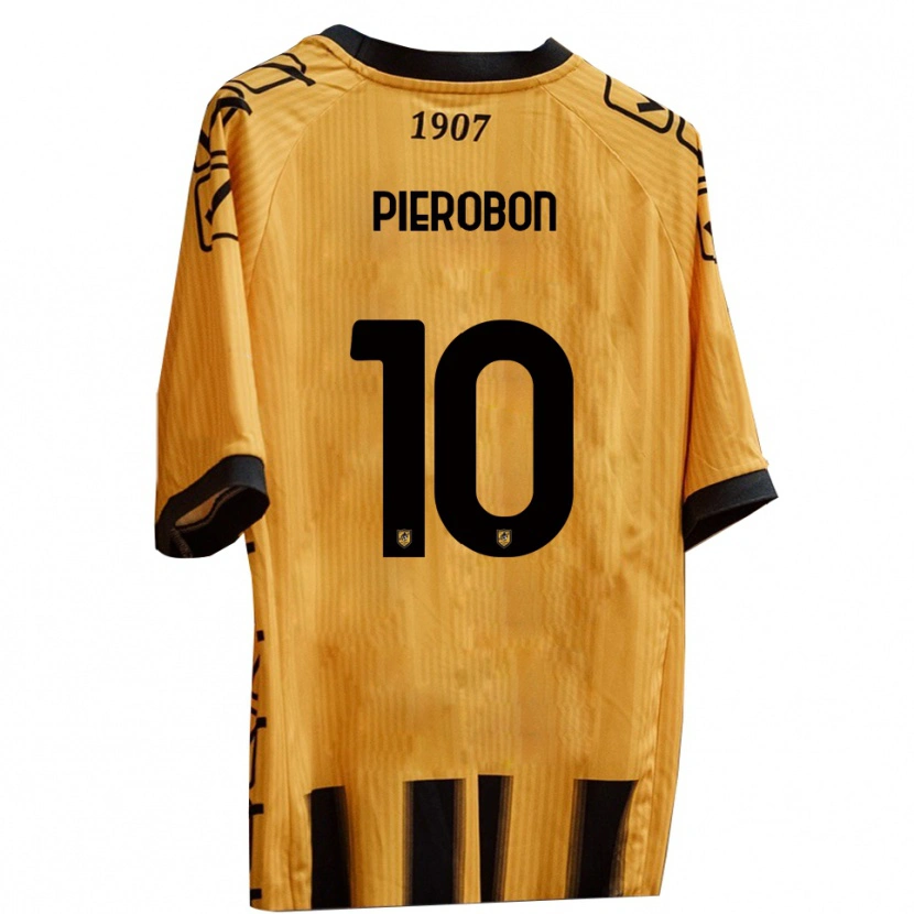 Danxen Herren Christian Pierobon #10 Gelb Schwarz Heimtrikot Trikot 2025/26 T-Shirt Österreich