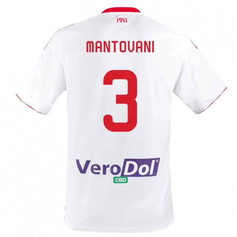 Danxen Herren Valerio Mantovani #3 Weiß Rot Heimtrikot Trikot 2025/26 T-Shirt Österreich