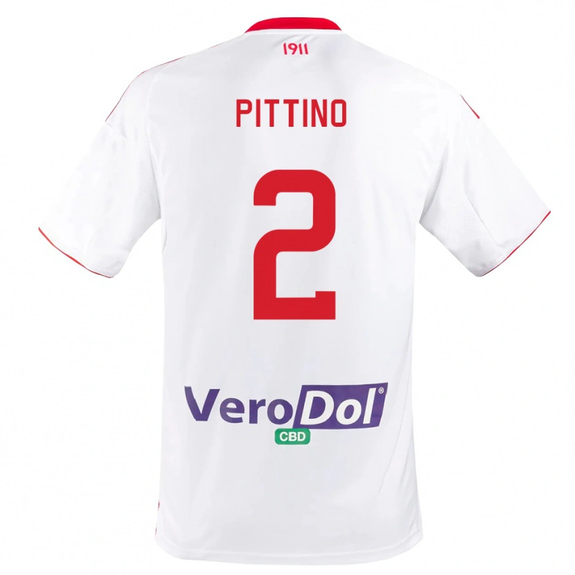 Danxen Herren Tommaso Pittino #2 Weiß Rot Heimtrikot Trikot 2025/26 T-Shirt Österreich