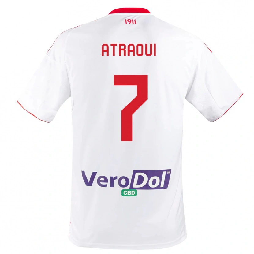 Danxen Herren Adam Atraoui #7 Weiß Rot Heimtrikot Trikot 2025/26 T-Shirt Österreich