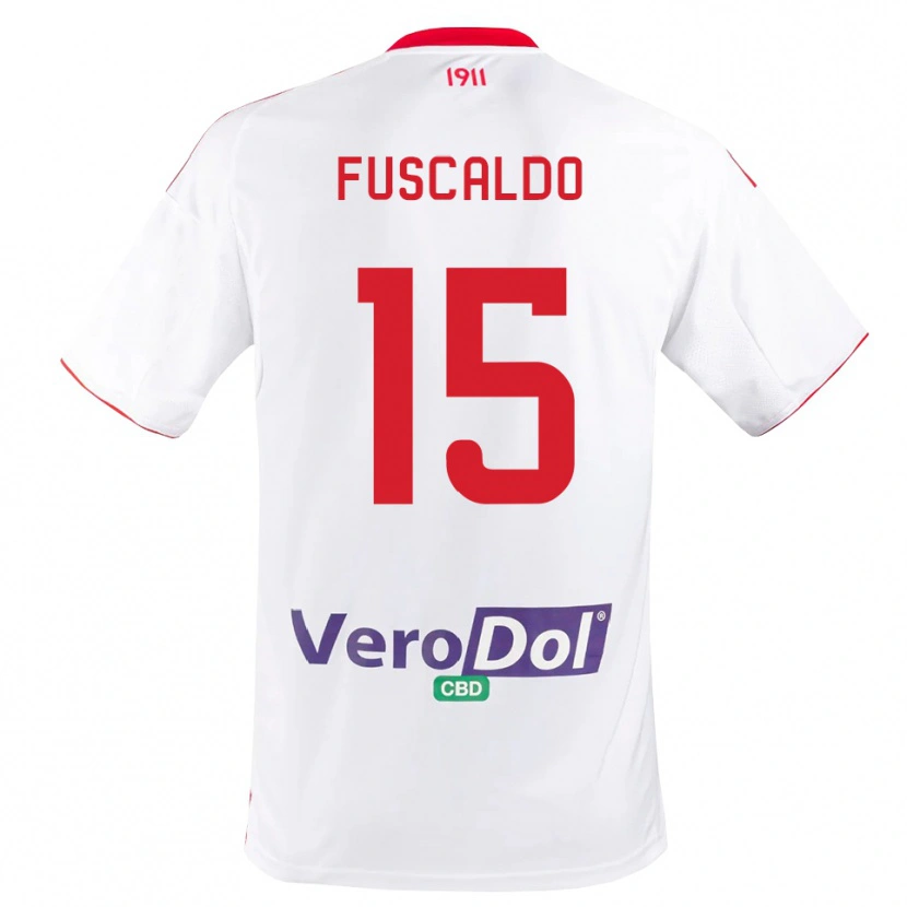 Danxen Herren Manuel Fuscaldo #15 Weiß Rot Heimtrikot Trikot 2025/26 T-Shirt Österreich