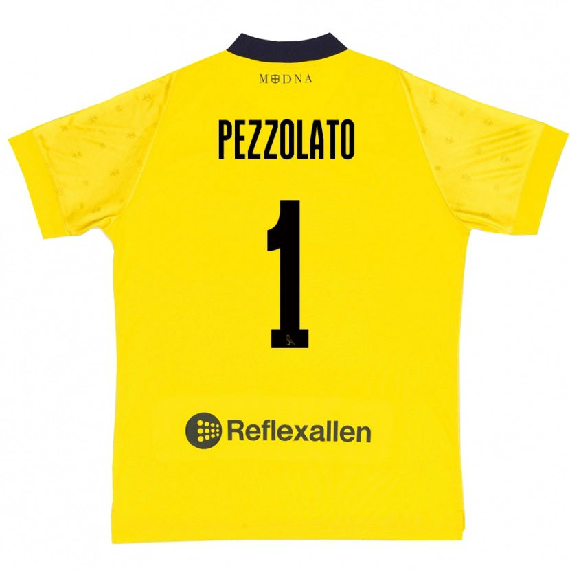 Danxen Herren Michele Pezzolato #1 Gelb Marineblau Heimtrikot Trikot 2025/26 T-Shirt Österreich