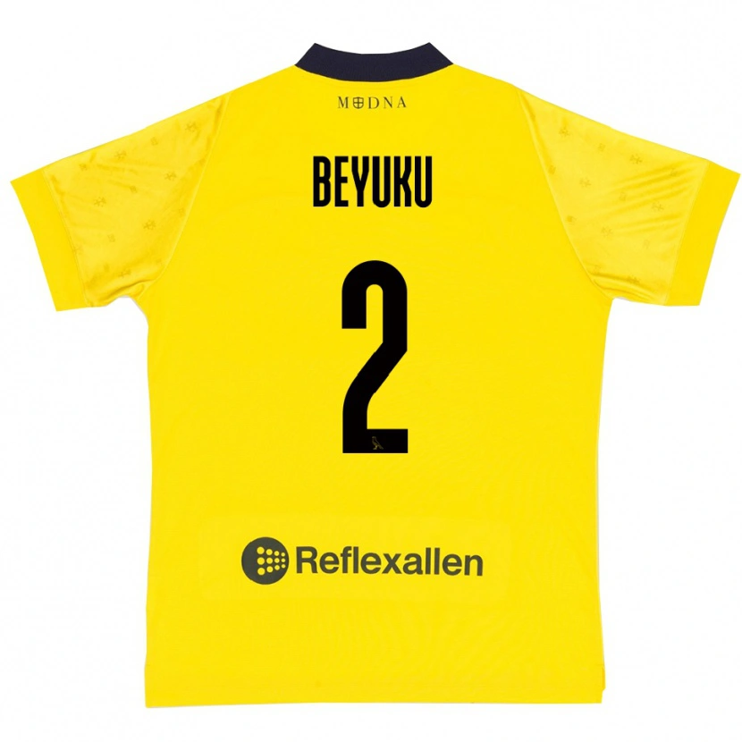 Danxen Herren Gady Beyuku #2 Gelb Marineblau Heimtrikot Trikot 2025/26 T-Shirt Österreich