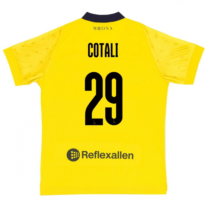 Danxen Herren Matteo Cotali #29 Gelb Marineblau Heimtrikot Trikot 2025/26 T-Shirt Österreich