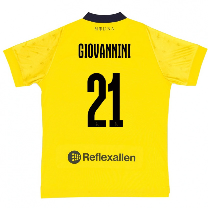 Danxen Herren Romeo Giovannini #21 Gelb Marineblau Heimtrikot Trikot 2025/26 T-Shirt Österreich