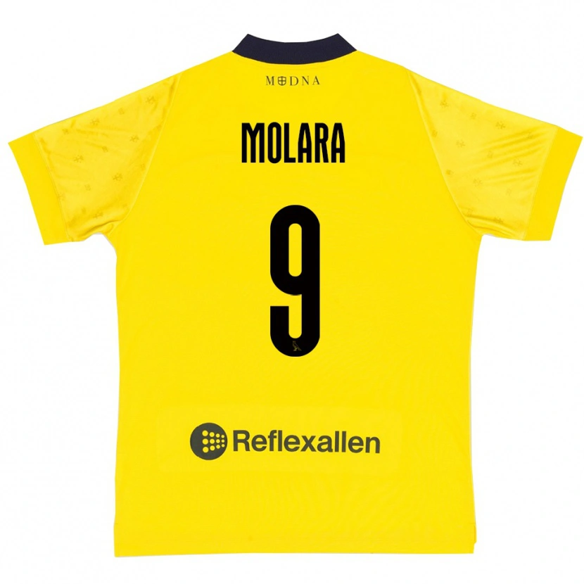 Danxen Herren Christian Molara #9 Gelb Marineblau Heimtrikot Trikot 2025/26 T-Shirt Österreich