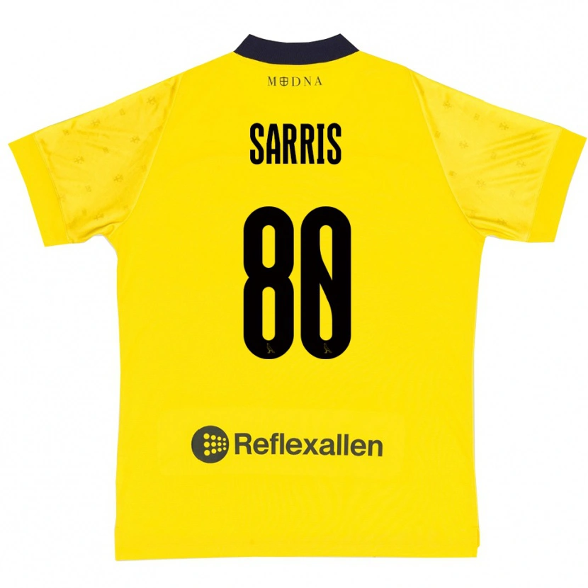 Danxen Herren Ioannis Sarris #80 Gelb Marineblau Heimtrikot Trikot 2025/26 T-Shirt Österreich
