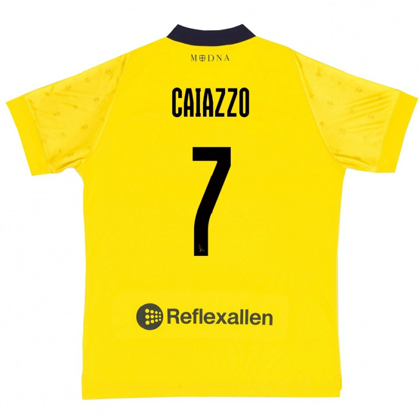 Danxen Herren Antonio Caiazzo #7 Gelb Marineblau Heimtrikot Trikot 2025/26 T-Shirt Österreich
