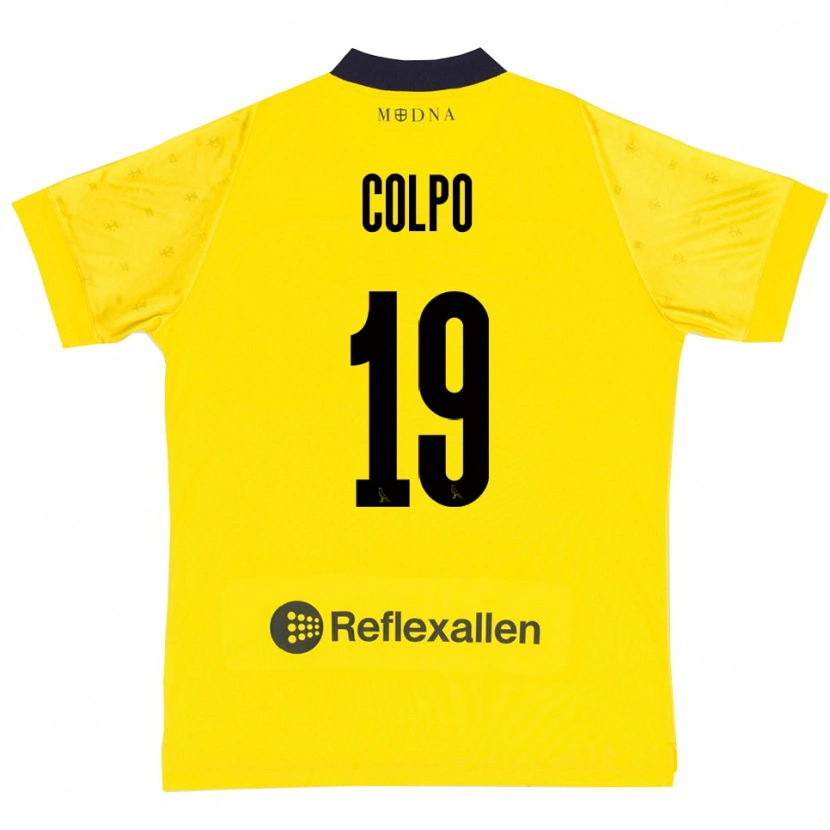 Danxen Herren Edoardo Colpo #19 Gelb Marineblau Heimtrikot Trikot 2025/26 T-Shirt Österreich