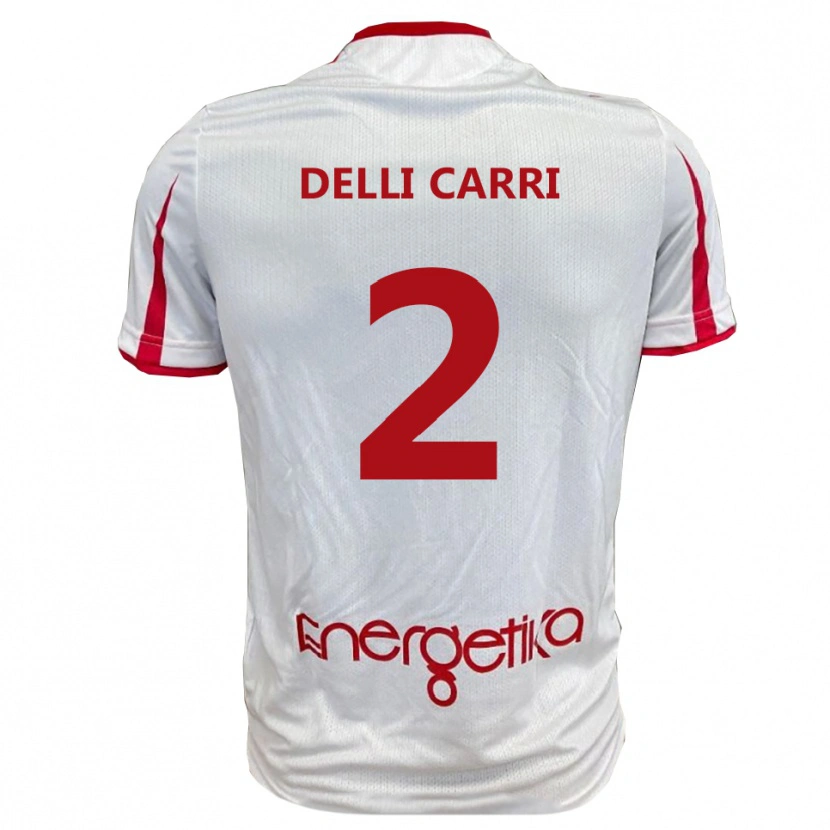 Danxen Herren Filippo Delli Carri #2 Weiß Rot Heimtrikot Trikot 2025/26 T-Shirt Österreich