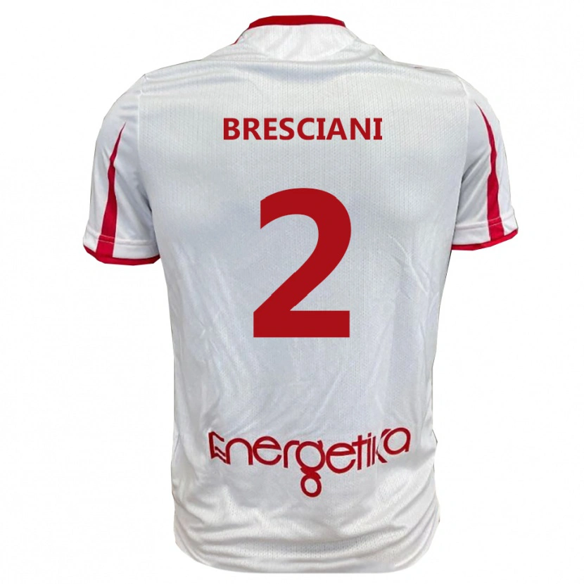 Danxen Herren Nicola Bresciani #2 Weiß Rot Heimtrikot Trikot 2025/26 T-Shirt Österreich