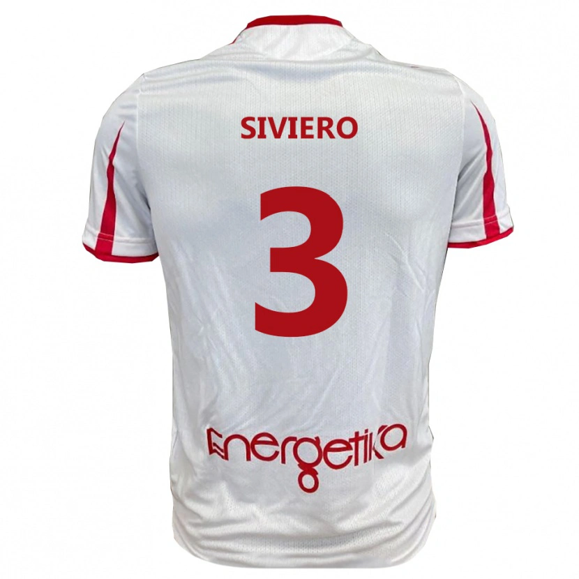 Danxen Herren Mattia Siviero #3 Weiß Rot Heimtrikot Trikot 2025/26 T-Shirt Österreich