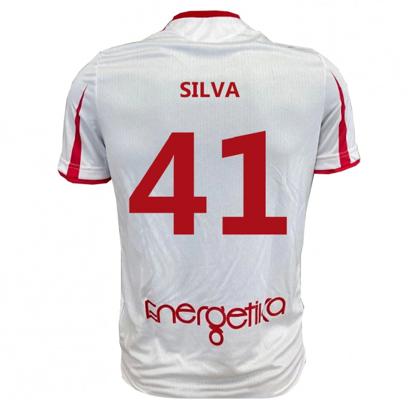 Danxen Herren Jonathan Silva #41 Weiß Rot Heimtrikot Trikot 2025/26 T-Shirt Österreich
