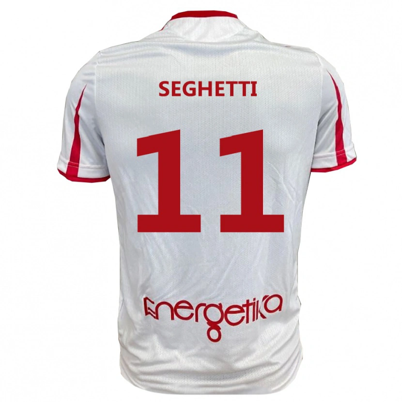 Danxen Herren Alessandro Seghetti #11 Weiß Rot Heimtrikot Trikot 2025/26 T-Shirt Österreich