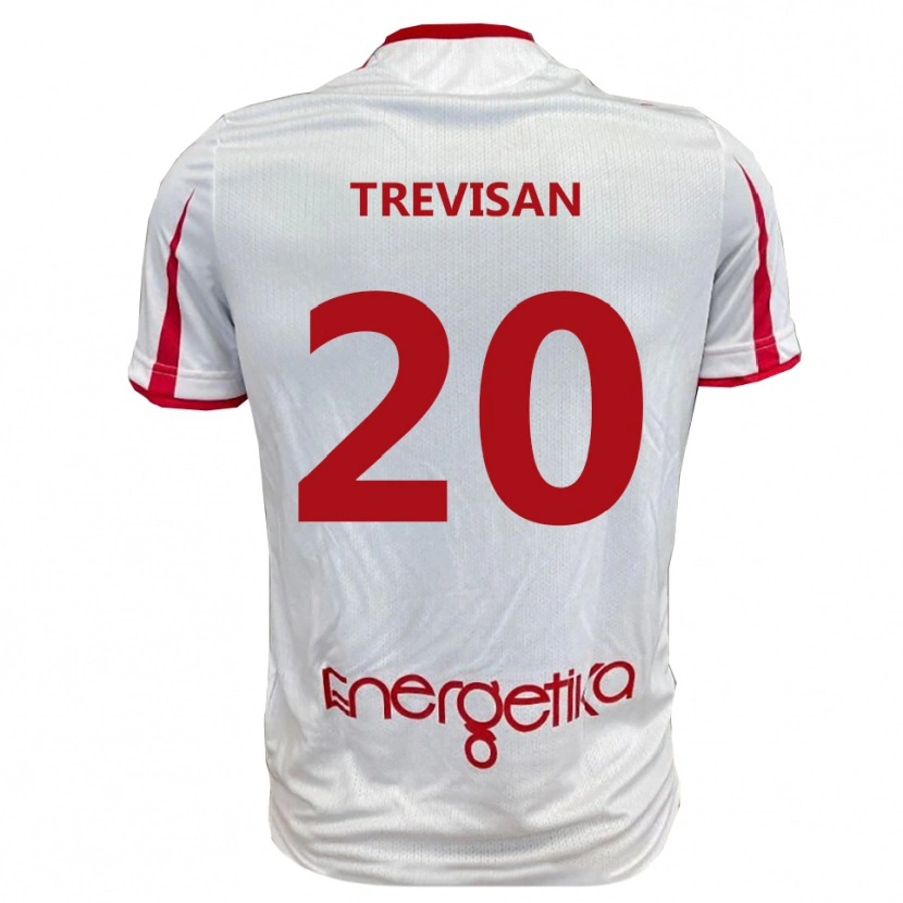 Danxen Herren Francesco Trevisan #20 Weiß Rot Heimtrikot Trikot 2025/26 T-Shirt Österreich