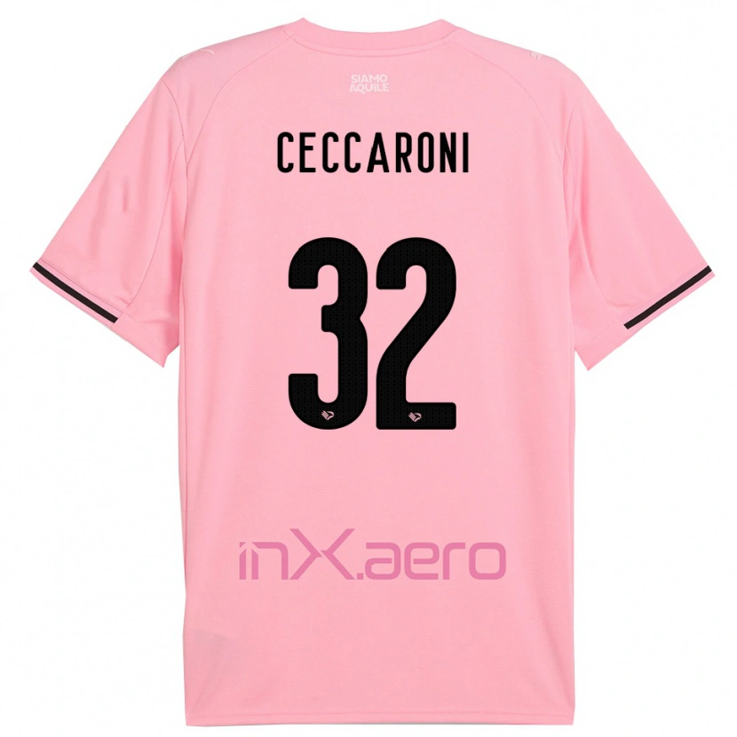 Danxen Herren Pietro Ceccaroni #32 Pink Schwarz Heimtrikot Trikot 2025/26 T-Shirt Österreich